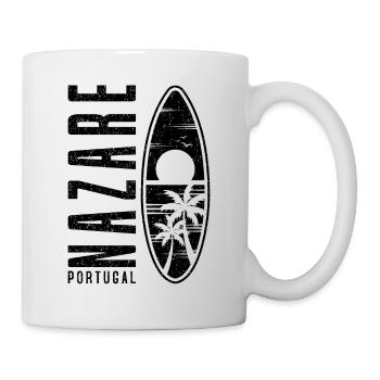 Nazare Surfboard Portugal - Mug blanc - blanc - Droite