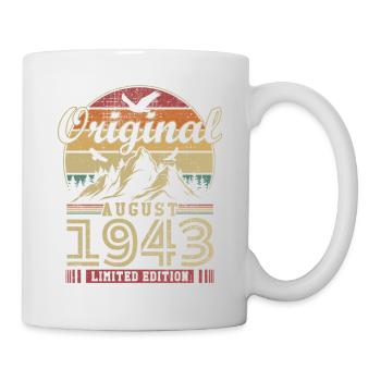 Original August 1943 vintage anniversary 1943 - Mug - white - Right