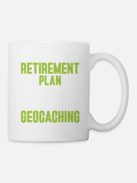 Geocaching Geschenk Geocacher Geocache - Tasse - Weiß