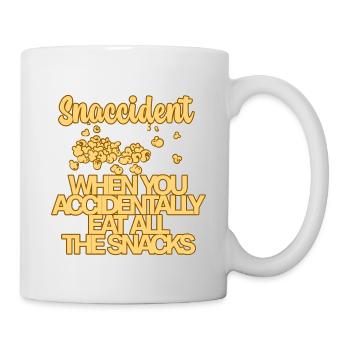 Snaccident, quand vous mangez toutes les collations 4 - Mug blanc - blanc - Droite