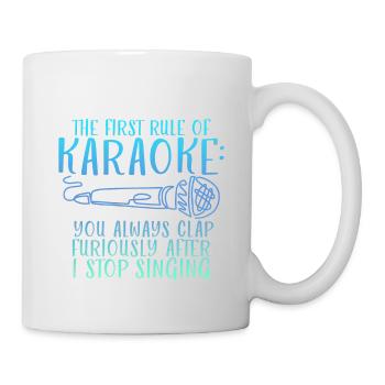 The First Rule Of Karaoke 2 - Tasse - Weiß - Rechts