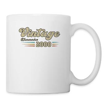2000 Anniversaire Vintage Classic - Mug blanc - blanc - Droite