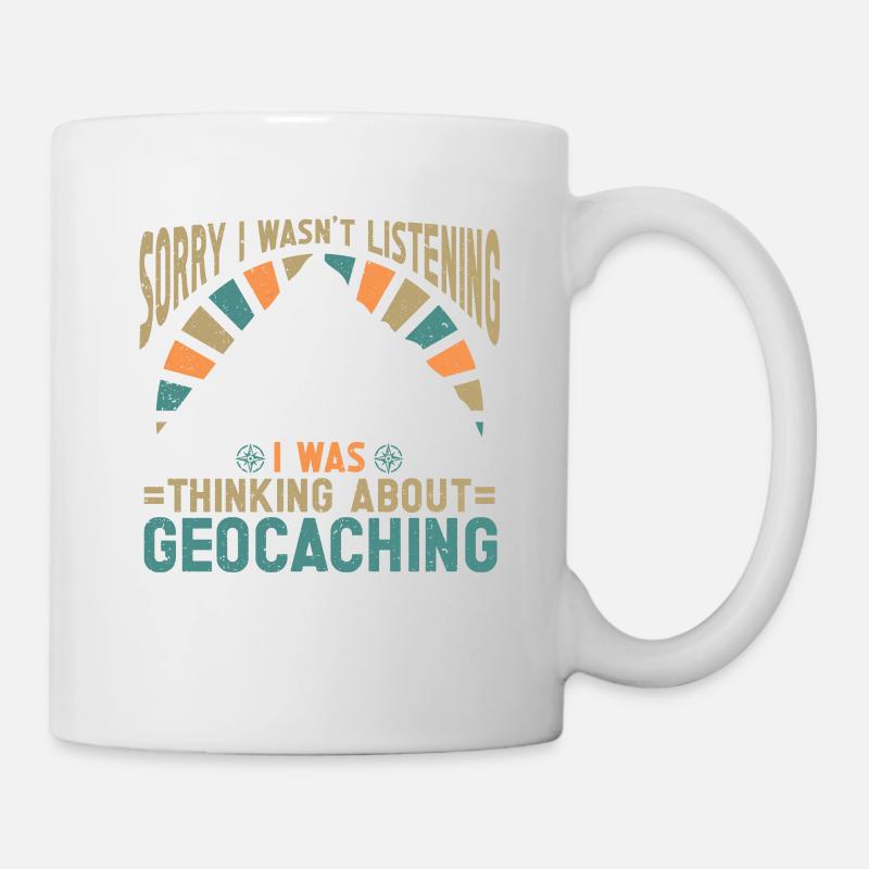 Cadeau Geocaching Geocacher Geocache - Mug blanc - blanc