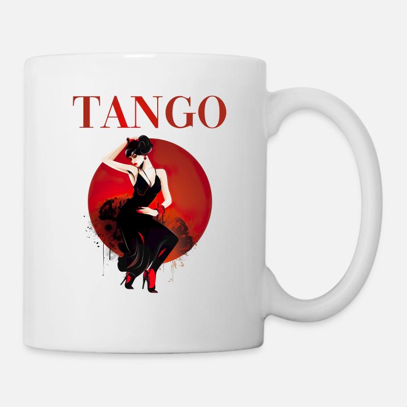 Tango Tanz für einen Tango Tänzer Tänzerinnen - Tasse - Weiß