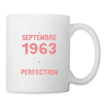 Cadeau Anniversaire septembre 1963 60 ans - Mug blanc - blanc - Droite
