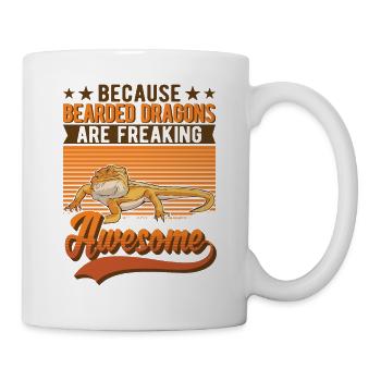 Bartagame Spruch Dragon Barbu - Mug blanc - blanc - Droite