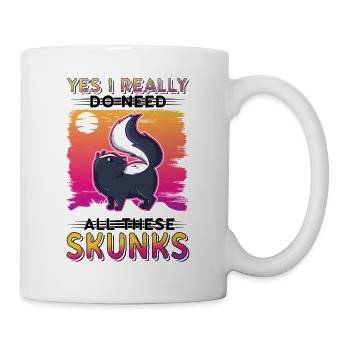 Cadeau Skunk - Mug blanc - blanc - Droite