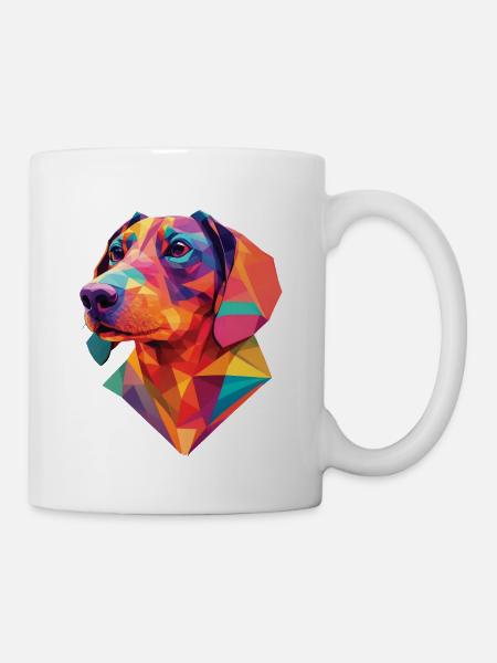 Dackel Hund süßer Dachshund Dackel Hunde Design - Tasse - Weiß