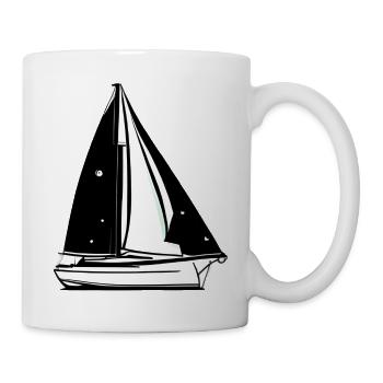 Segelboot Segelsport Segelschiff Segeln Segler - Tasse - Weiß - Rechts