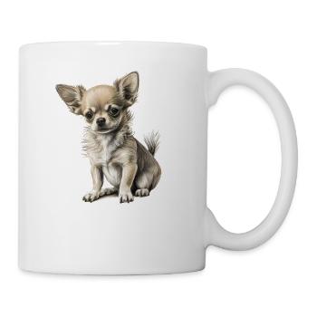 Chihuahua | Welpe Mama Lustiger Hund Niedlich - Tasse - Weiß - Rechts