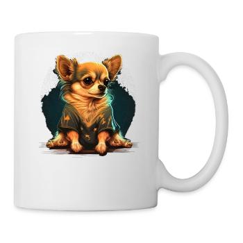 Chihuahua | Schlaf Nacht Pyjama Sonntag Niedlich - Tasse - Weiß - Rechts