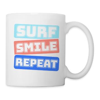Surf, kitesurf, wakeboard, beach surfers - Mug blanc - blanc - Droite