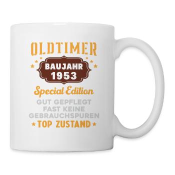 Oldtimer Baujahr 1953 Geburtstagsgeschenk - Tasse - Weiß - Rechts