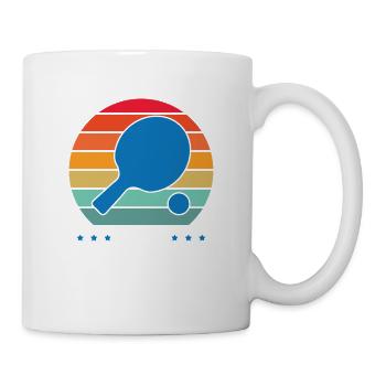 Old Schmetterhand Tischtennis Geschenkidee - Tasse - Weiß - Rechts