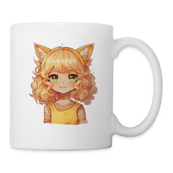 Manga Kemonomimi Cats Girl Anime Kawaii Chibi - Mug - white - Right