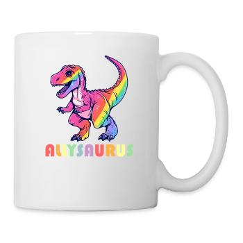 Allysaurus Dino LGBT Transgender Dinosaur Lover - Mug blanc - blanc - Droite
