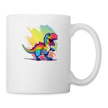 Dinosaure LGBT Transgenre Communauté lesbienne gay - Mug blanc - blanc - Droite