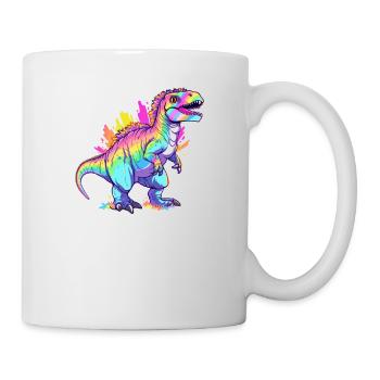 Allysaurus Dinosaurier Regenbogenflagge für Verbündete LGBT Wortspiel - Tasse - Weiß - Rechts