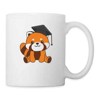 Kids Kindergarten nailed it Roter Panda Graduation - Tasse - Weiß - Rechts