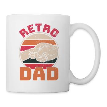 Retro Vintage Daddy 60s 70s 80s 90s Costume de fête - Mug blanc - blanc - Droite