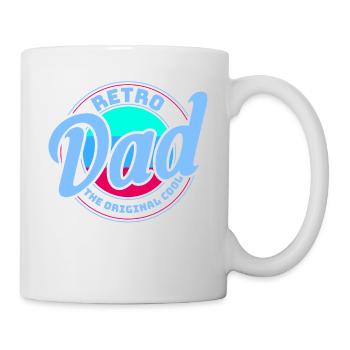 Retro Vintage Daddy 60s 70s 80s 90s Costume de fête - Mug blanc - blanc - Droite