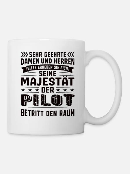 Pilot Geburtstag Pilot Sprüche Pilot Geschenke - Tasse - Weiß