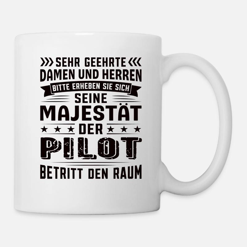 Pilot Geburtstag Pilot Sprüche Pilot Geschenke - Tasse - Weiß