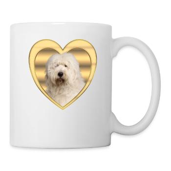Bobtail - Dog Lover - Dog Heart - Mug - white - Right