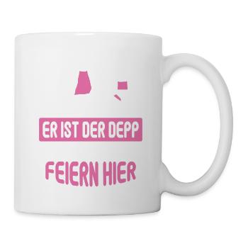 Junggesellenabschied Poltern Polterabend JGA - Tasse - Weiß - Rechts