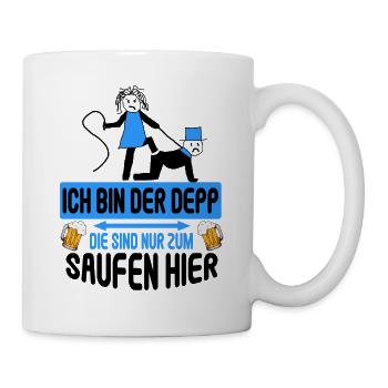Junggesellenabschied Poltern Polterabend JGA - Tasse - Weiß - Rechts