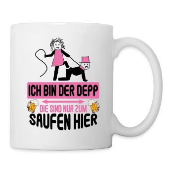 Junggesellenabschied Poltern Polterabend JGA - Tasse - Weiß - Rechts