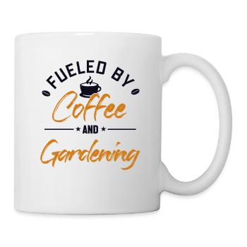 Fueled by Coffee and Gardening Allotment Garden - Mug - white - Right