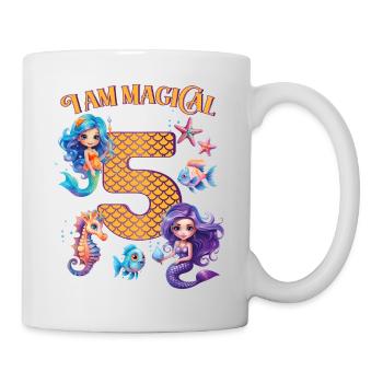Mermaid Birthday 5 years - Mug - white - Right