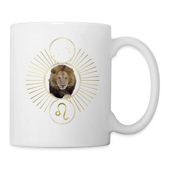 Graphic Leo Zodiac Astrology Constellation - Mug - white - Right
