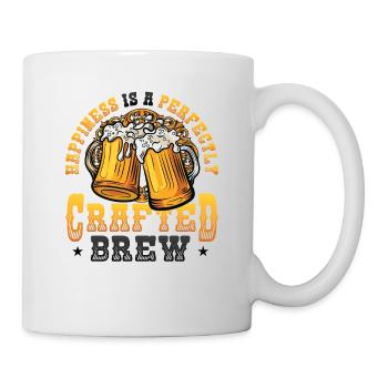 Bierbrauen und Braumeister-Glück In Perfektion - Tasse - Weiß - Rechts