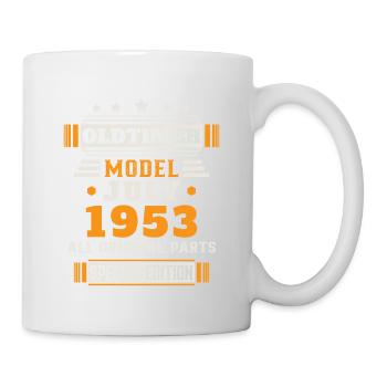 Voiture ancienne Juillet 1953 Cadeau d’anniversaire - Mug blanc - blanc - Droite