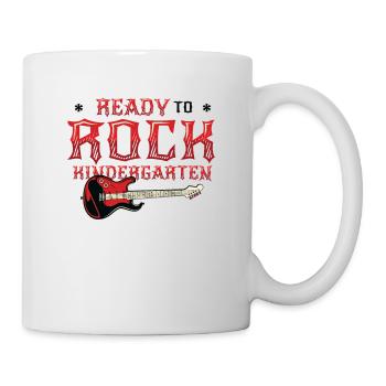 Ready To Rock Kindergarten, First Day - Mug - white - Right