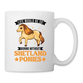 Shetland Pony Cadeau Shetty - Mug blanc - blanc - Droite