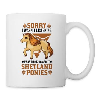Poney Shetland Shetland-Poney Shetty - Mug blanc - blanc - Droite