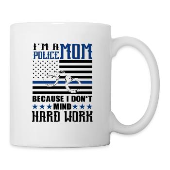 Polizei Polizist Polizeibeamte - Tasse - Weiß - Rechts