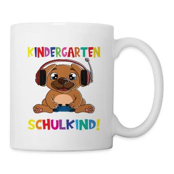 Tschüss Kindergarten Ich Bin Jetzt Ein Schulkind! - Tasse - Weiß - Rechts