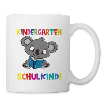 Tschüss Kindergarten Ich Bin Jetzt Ein Schulkind! - Tasse - Weiß - Rechts
