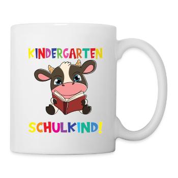 Tschüss Kindergarten Ich Bin Jetzt Ein Schulkind! - Tasse - Weiß - Rechts