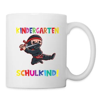 Tschüss Kindergarten Ich Bin Jetzt Ein Schulkind! - Tasse - Weiß - Rechts