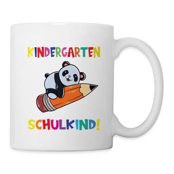 Tschüss Kindergarten Ich Bin Jetzt Ein Schulkind! - Tasse - Weiß - Rechts