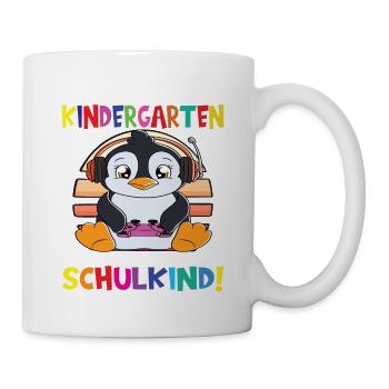 Tschüss Kindergarten Ich Bin Jetzt Ein Schulkind! - Tasse - Weiß - Rechts