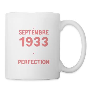 Cadeau Anniversaire Septembre 1933 90 ans - Mug blanc - blanc - Droite
