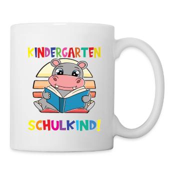 Tschüss Kindergarten Ich Bin Jetzt Ein Schulkind! - Tasse - Weiß - Rechts