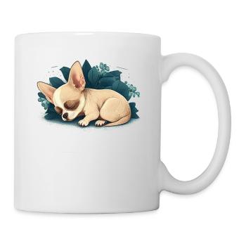 Chihuahua | Schlaf Nacht Pyjama Sonntag Niedlich - Tasse - Weiß - Rechts