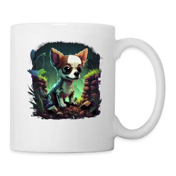 Chihuahua | Jeu Vidéo Amusant Gamer Comic Chien - Mug blanc - blanc - Droite